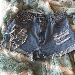 SOLD EUC Levi 550 Denim Cutoff Shorts